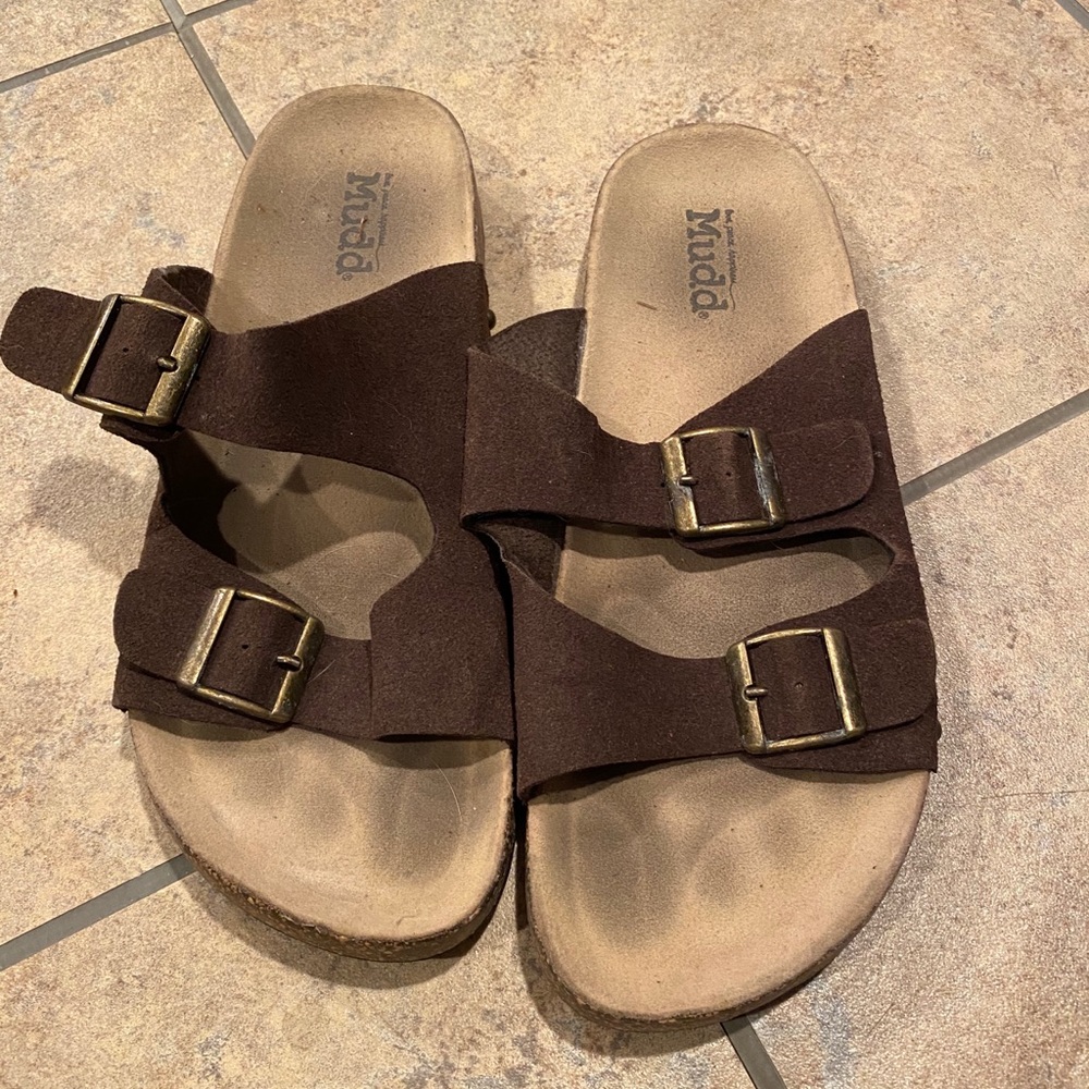 Mudd Sandals brown two strap